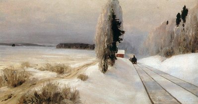 1886 г. Василий Поленов «Железная дорога близ станции Тарусская»