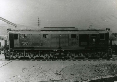 Электровоз Си10-09 в депо Хашаури. октябрь 1933 года. Первый из итальянских сурамцев, прибывший к месту работы.